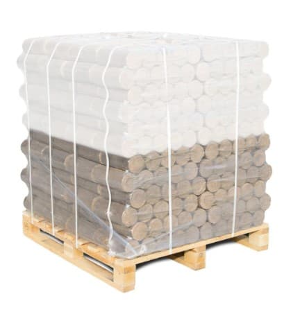 Holzbriketts rund, 48 x 10kg Briketts, 480kg PREMIUM Hartholz